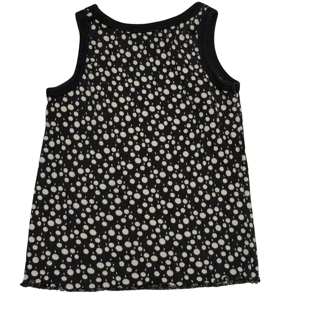 Girls Bundle 3T Cherokee White Ruffle Skirt Old Navy Blue Polka Dot Ribbed Tank